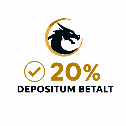 Depositum (20%) betalt via MobilePay – restbeløb betales ved afsendelse